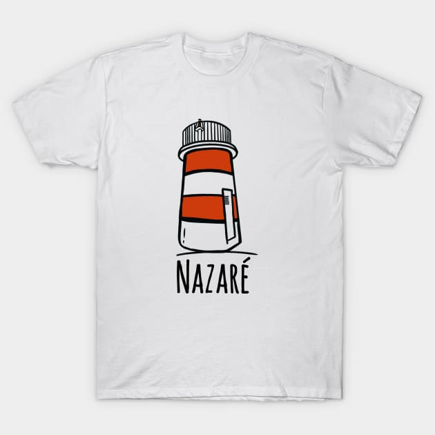 Nazare faro big waves big turfing travel travelling Portugal T-Shirt by Tropical Blood